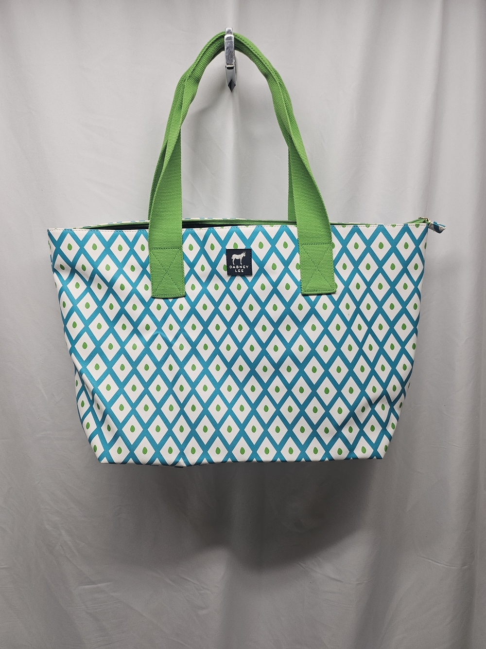 Dabney Lee Blue and Green Geometric Tote
